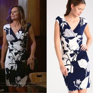 Lauren by Ralph Lauren floral jersey dress